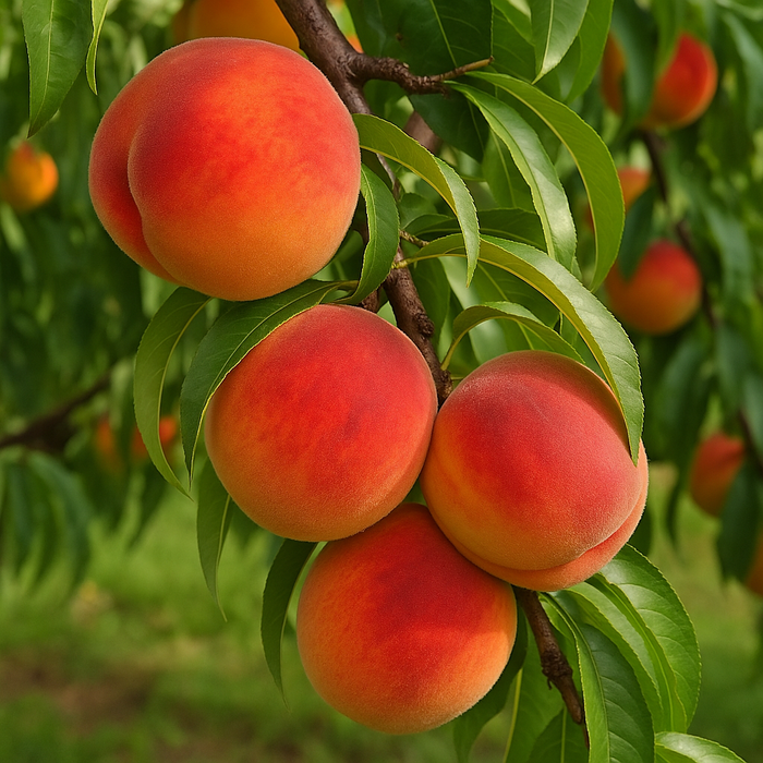 Elberta Peach Tree – Classic Large Sweet Yellow Peach (Prunus persica 'Elberta')