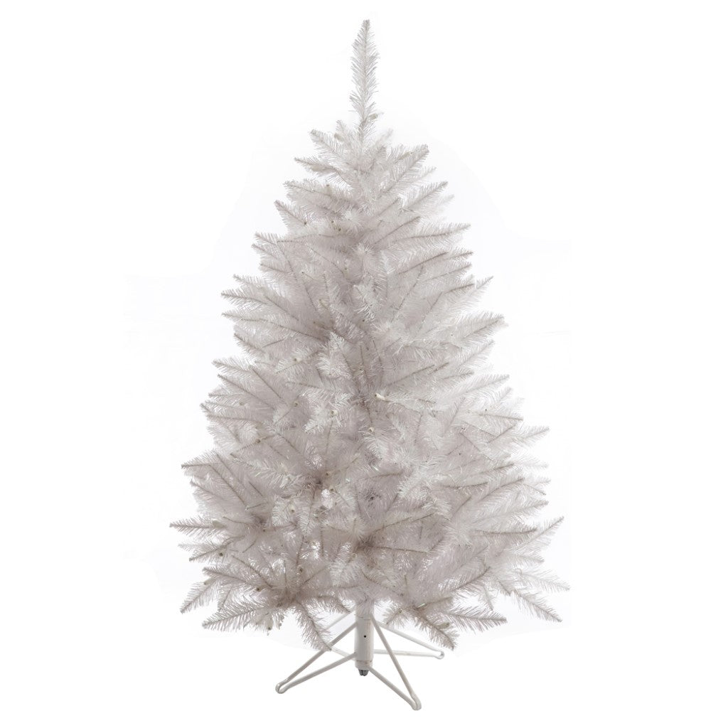 Artificial Sparkle White Spruce with lights