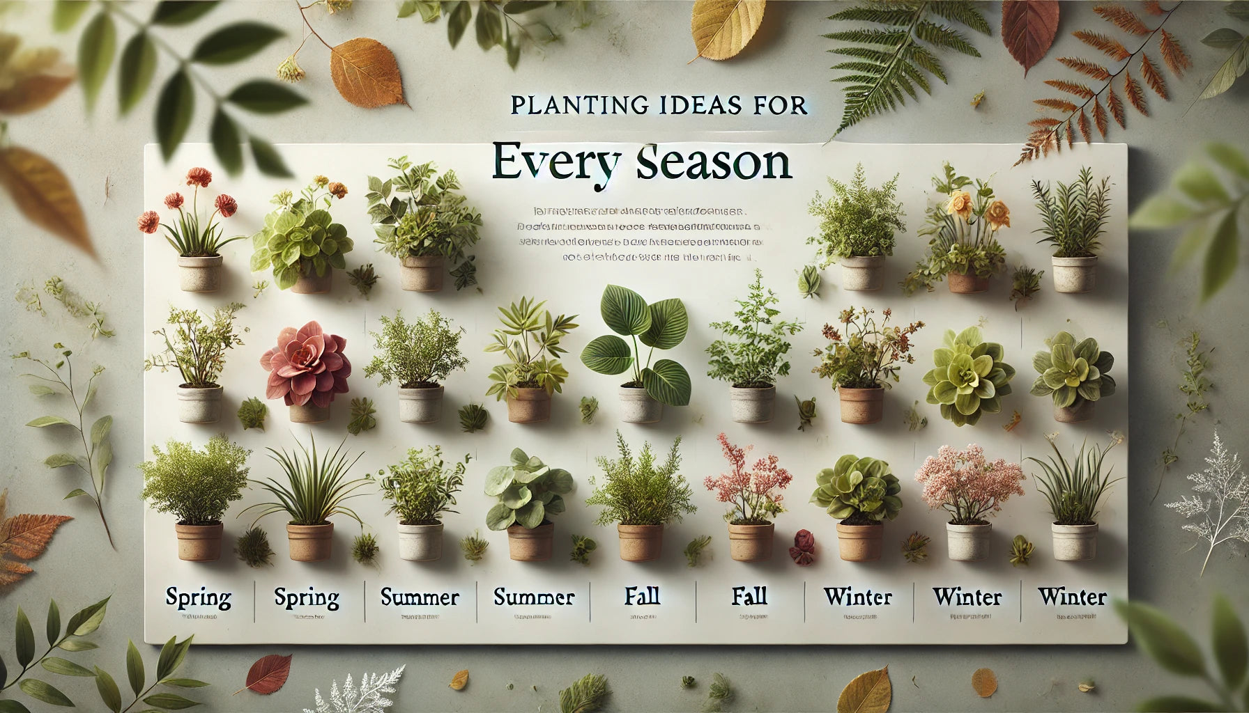 Planting Ideas for Every Season