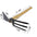 Short Wooden Handle Steel Carbon Garden Tool