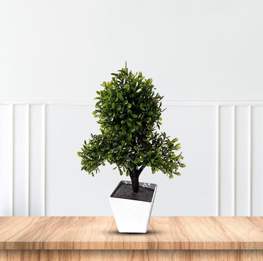  artificial decorative bonsai plant with white pot indoor decor