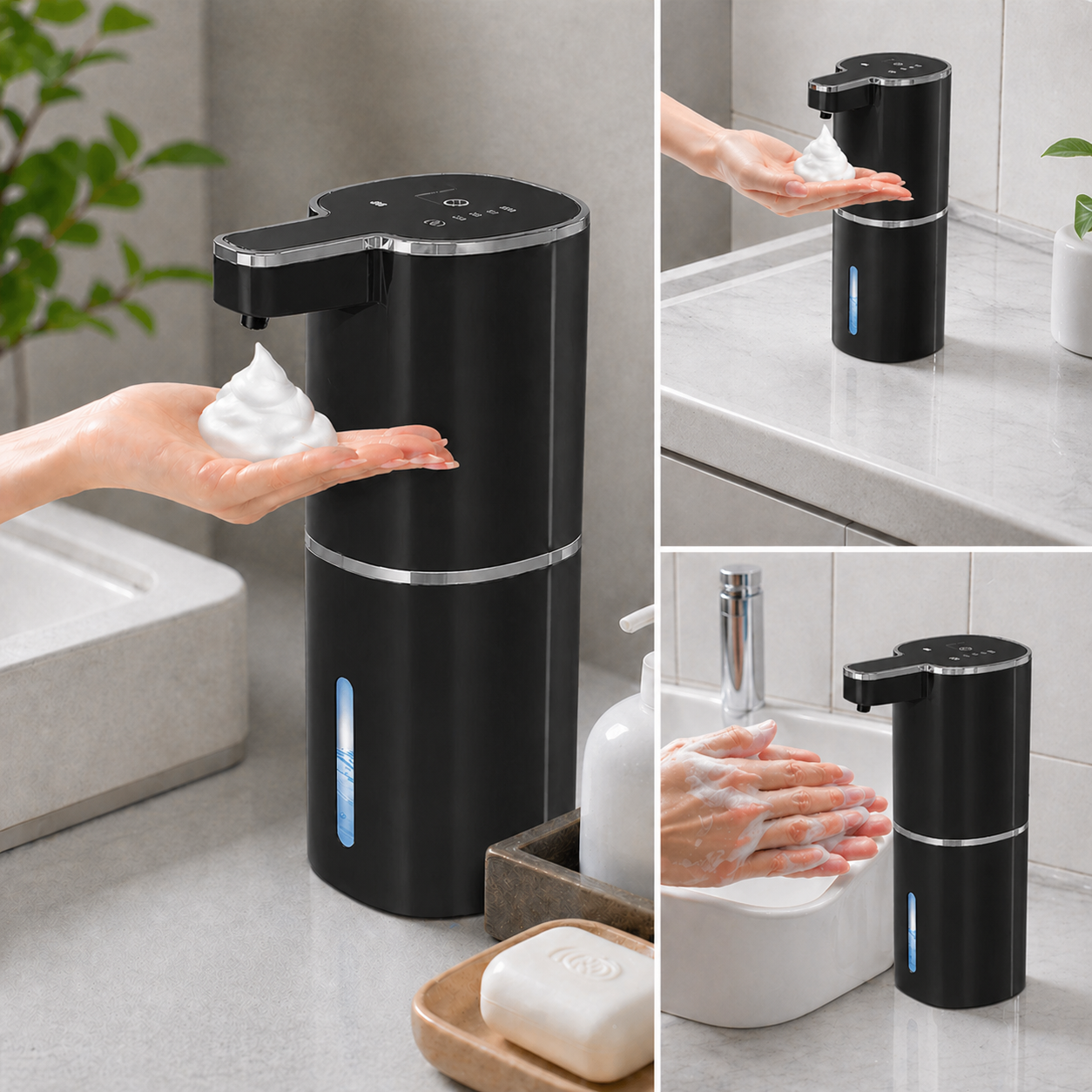 Luxury Touchless Automatic Foaming Soap Dispenser for Kitchens & Bathrooms | Rechargeable & Waterproof (Copy)