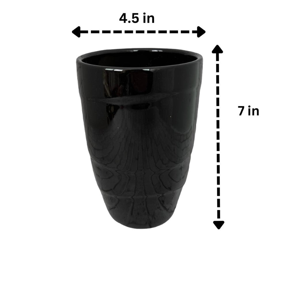 black gloss ceramic plant pots Black Ceramic Planter for Sale – Elegant Indoor Outdoor