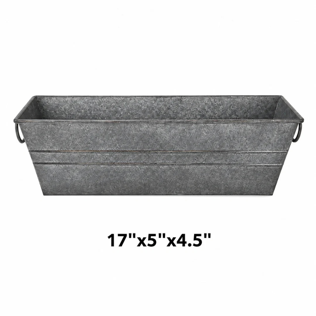 Galvanized Window Planter