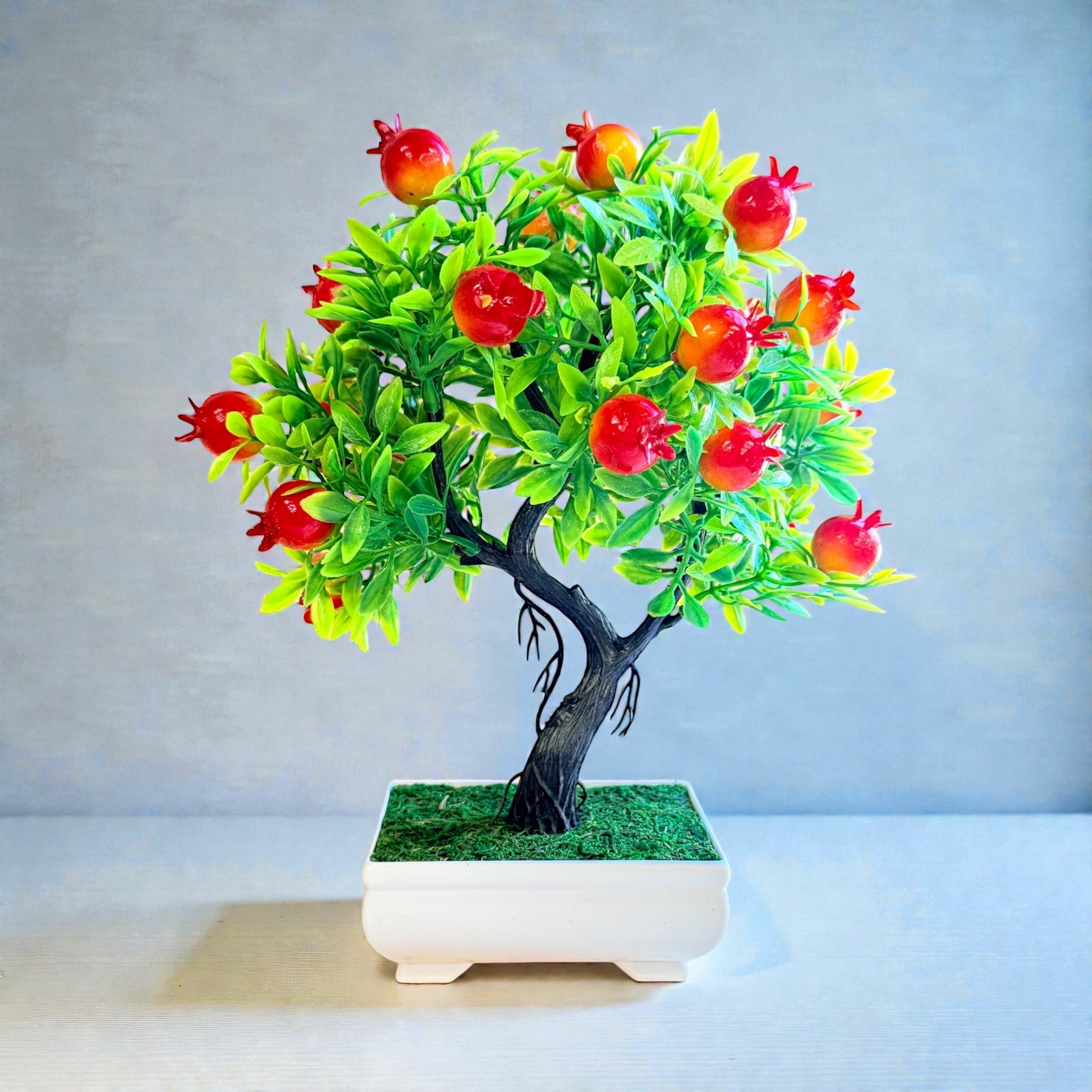 NEW - Gorgeous Artificial Pomegranate Bonsai Tree – Elegant Home & Office Décor Gift – artificial plant
