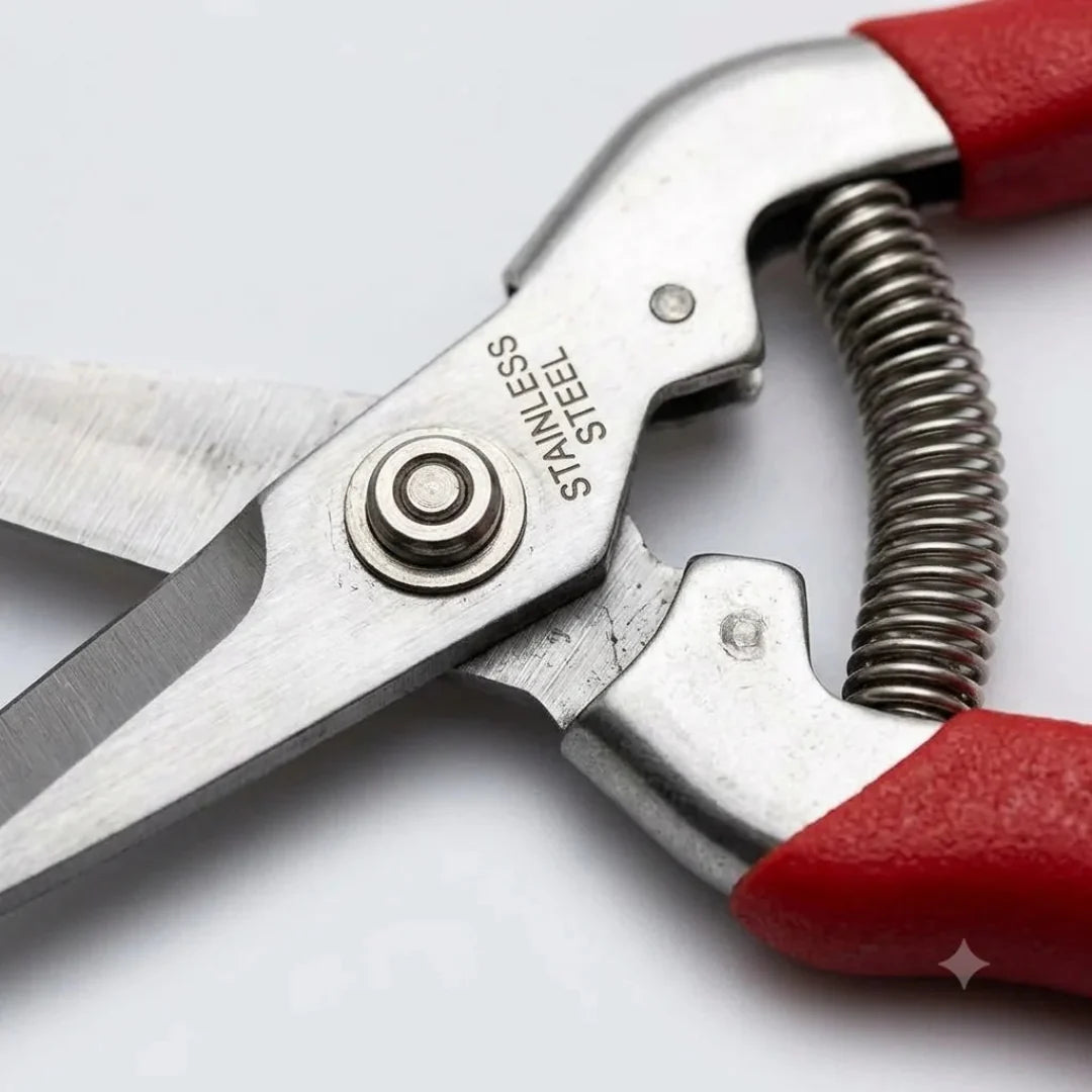 Garden Pruning Shears – Sharp Blade Hand Pruner with Spring-Loaded Handle