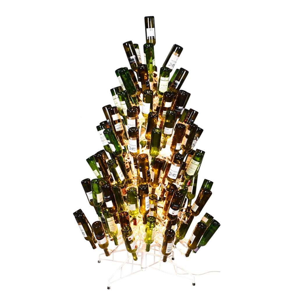 Artificial Tree : White Wine Bottle Tree