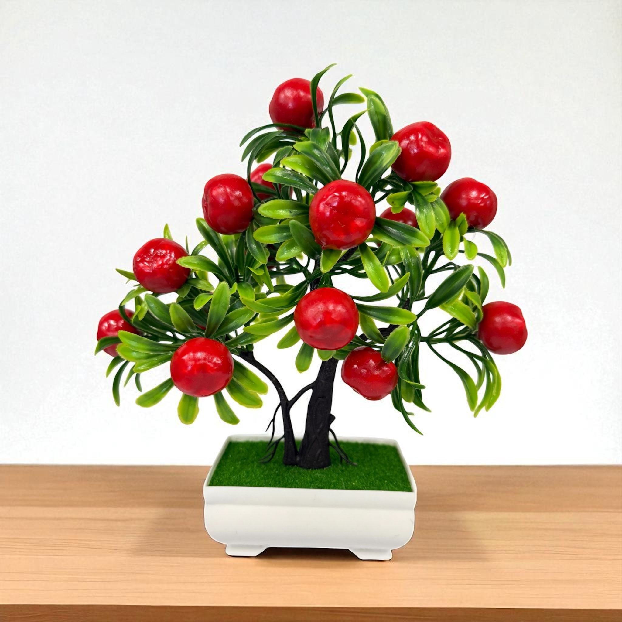 mini bonsai apple tree 1Pc Artificial Flower Fruit Tree Miniascape Restaurant Home Table Bonsai Decor