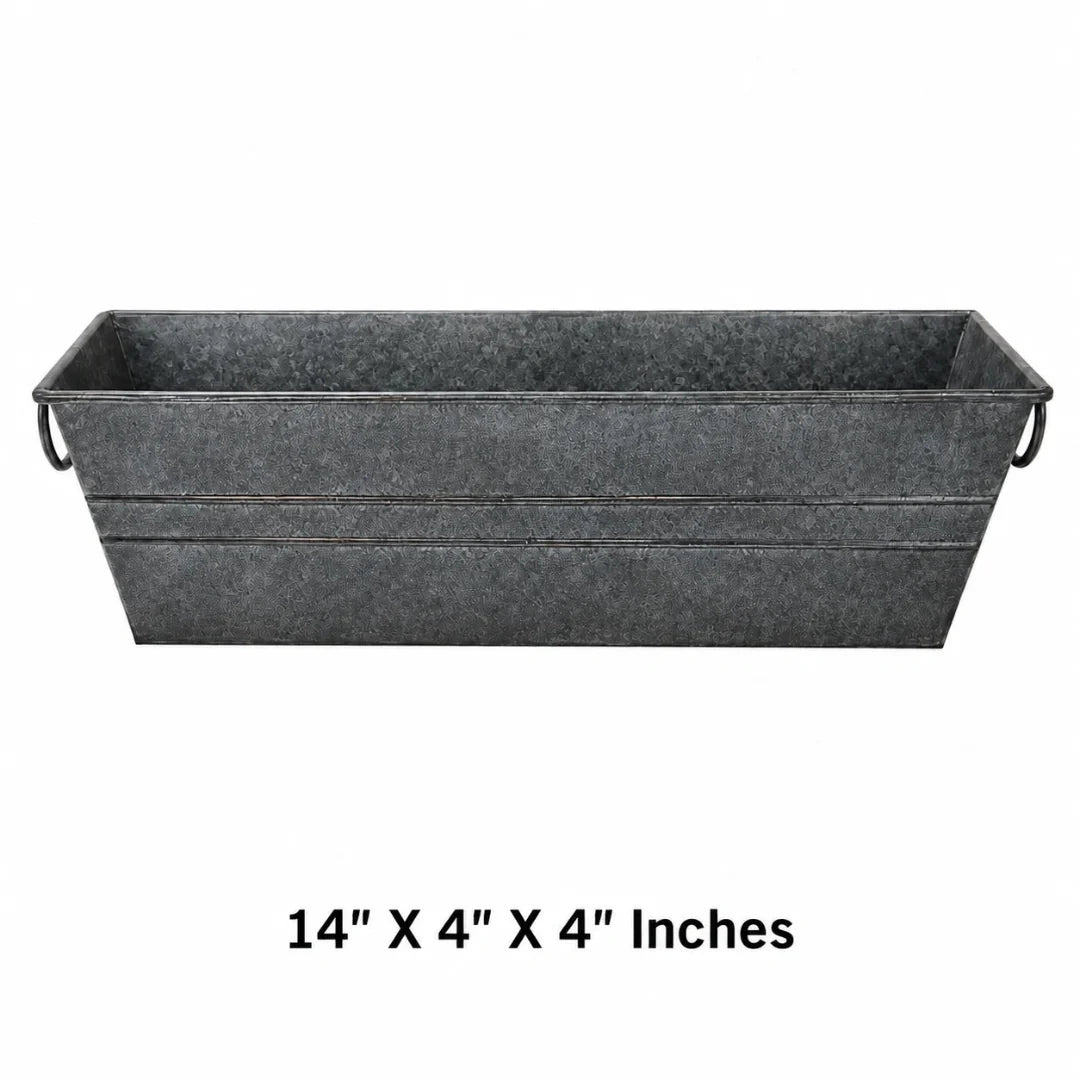 Galvanized Window Planter