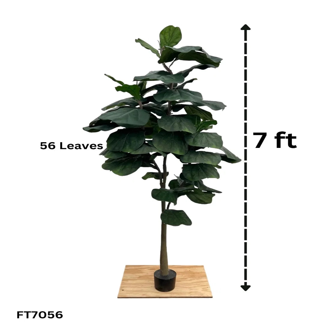 Artificial 7 ft Fiddle Leaf Tree with Large Leaves