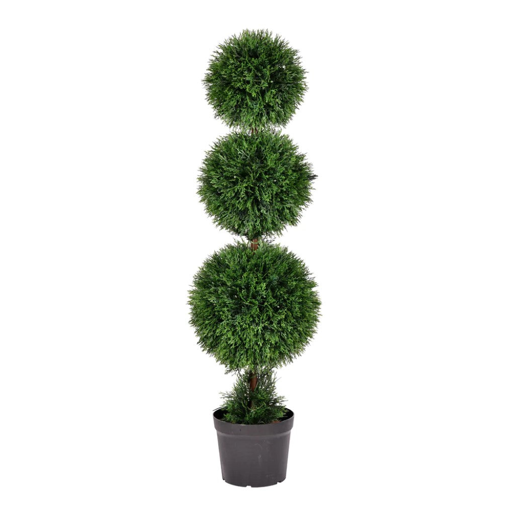 Artificial Plant : Cedar Triple Balls In Pot Online on Sale from HnG Nursery for trees & plants
